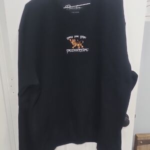 Primitive "Cultivated Blaze" Sweatshirt. Black Embroidered Design‎ Size L NEW
